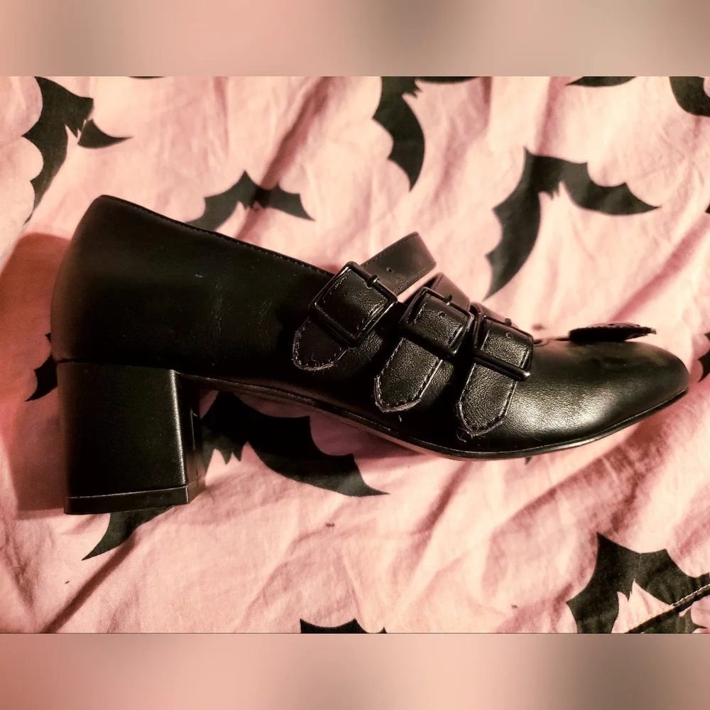 Strange Cvult Bat Heels Killstar Hot topic Widow Sourpuss Dollskill - Picture 2 of 4